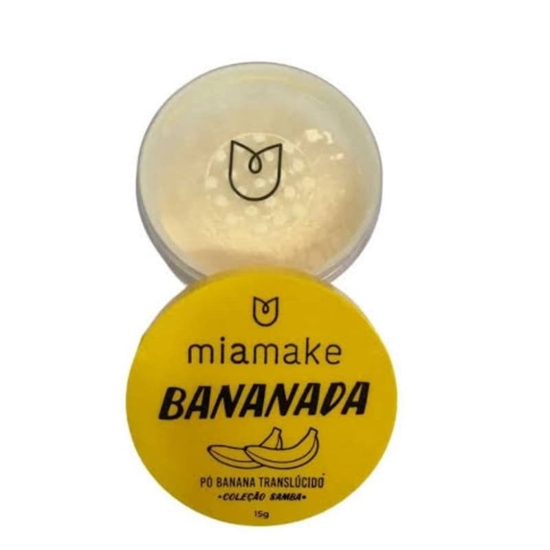 Pó Banana Translúcido Bananada Coleção Samba Mia Make 15g