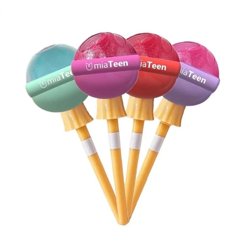 Kit Mia Teen Gloss labial Pirulito que bate bate 4 unidades