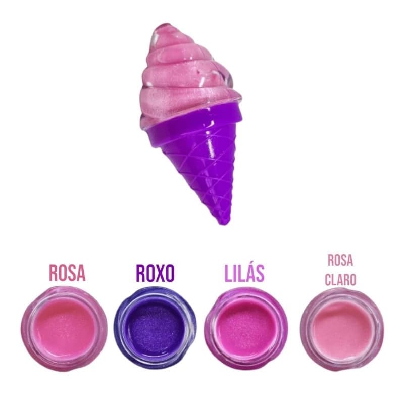 kit Gloss Na Casquinha Com Glitter Miateen Mia Make