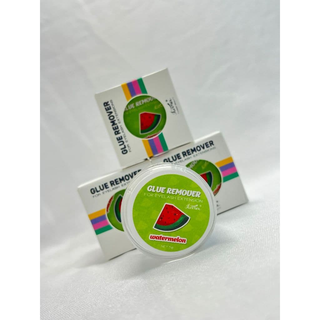 Removedor de Cola para Extensão de Cílios Funmix - Sabor Frutas morango e melancia e Creme 5gr