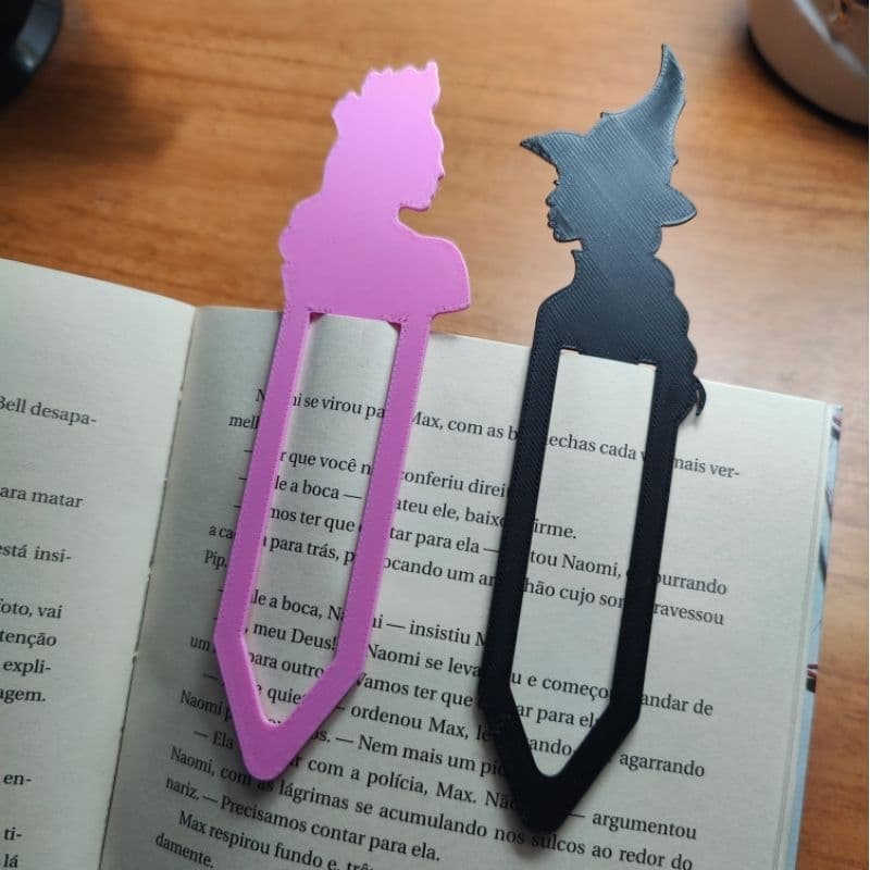 Marcador de páginas wicked - Glinda e Elphaba