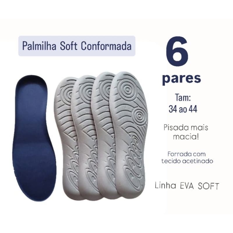 PALMILHA SOFT CONFORT, 34 AO 44 MACIA, PALMILHA P TENIS,SAPATO, SAPATILHA CHUTEIRA,BOTA,SAPAT,,SLIP