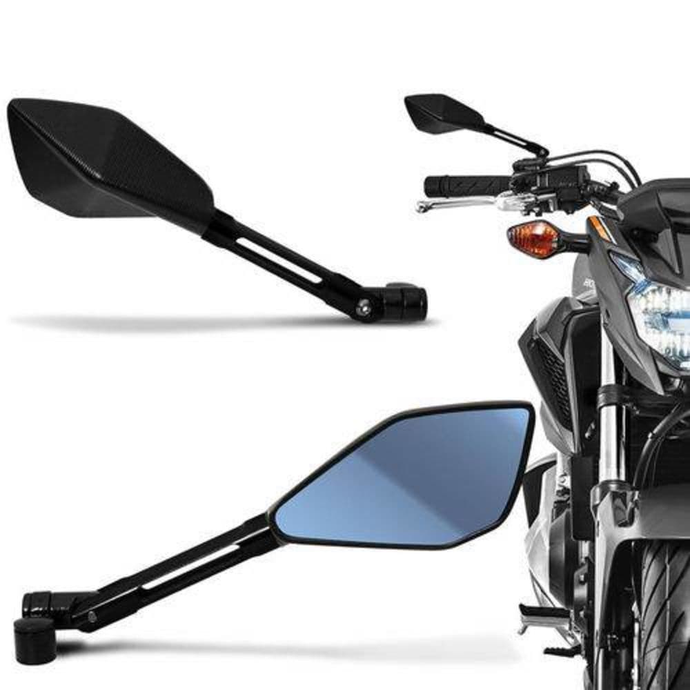 RETROVISOR ESPORTIVO EM ALUMINIO 5 P MOTO  FAZER 150 YS 250 HORNET XRE BROS XT 660 YBR LANDER CB 300