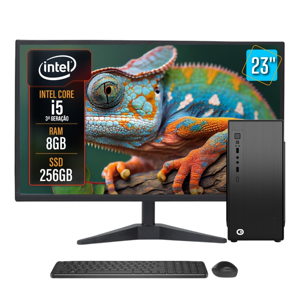 Computador Completo 2Eletro Speed Intel Core i5, 8GB RAM, SSD 256GB, Bivolt, M23" - CD2E-0128SP