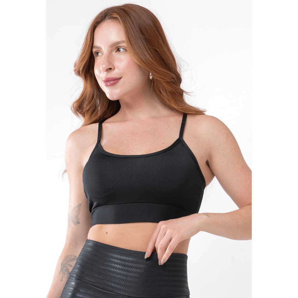 Kit 2 Top Fitness Alcinha Suplex Moda Academia