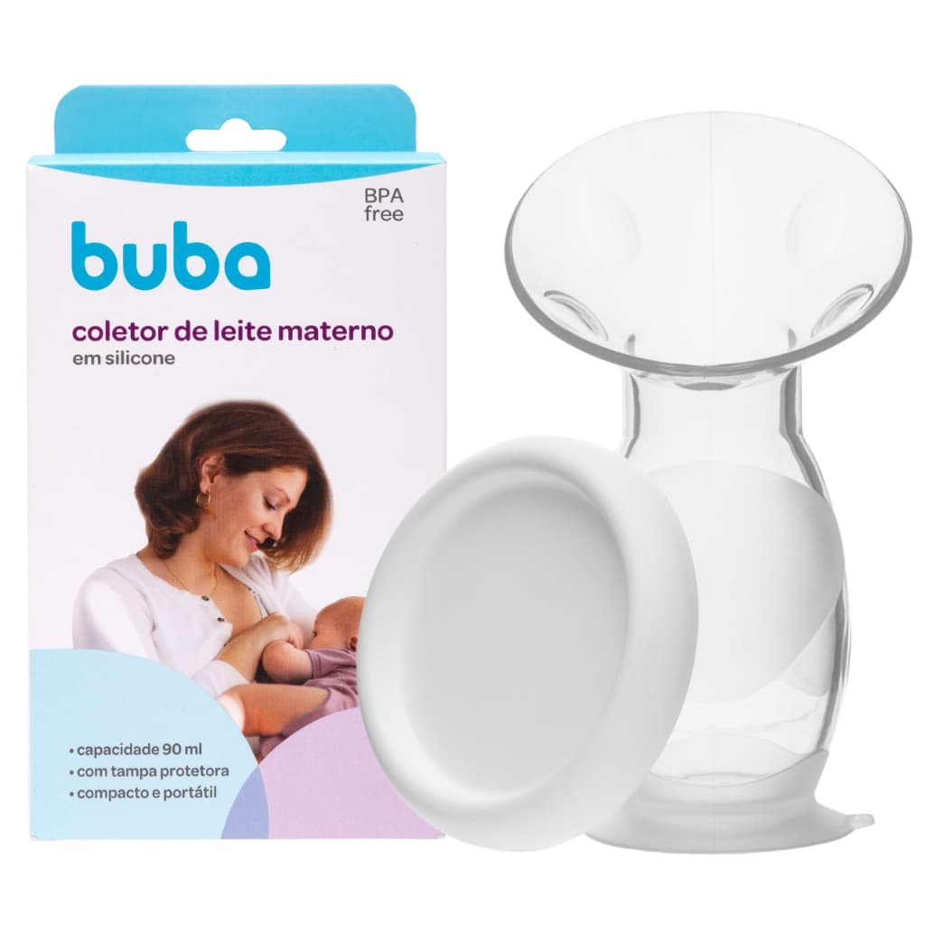 Coletor de Leite Materno Silicone Buba Macio Extrator Portátil Bomba Bombinha de Tirar Leite