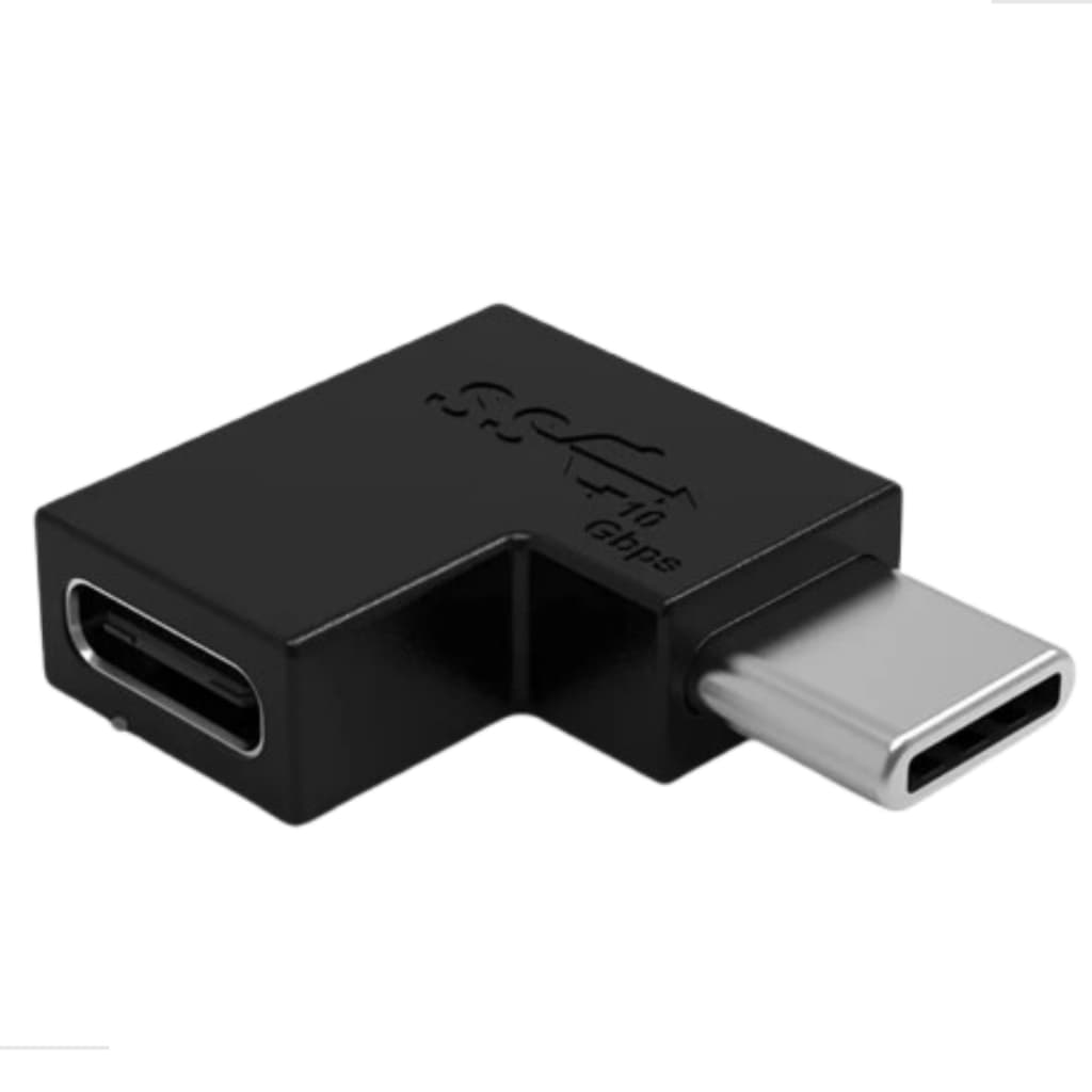 Adaptador Conector Usb Tipo C Tipo C Duas Pontas Em L 90 Graus