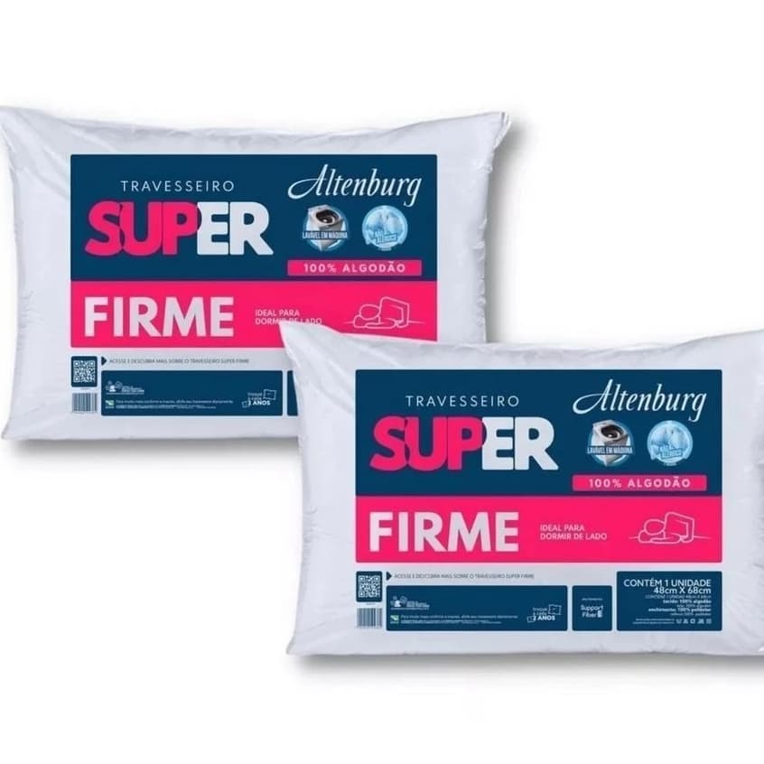 2 Travesseiros Altenburg Super Firme 48x68cm