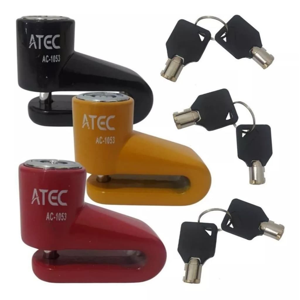Trava de Disco Anti Furto Moto Atec