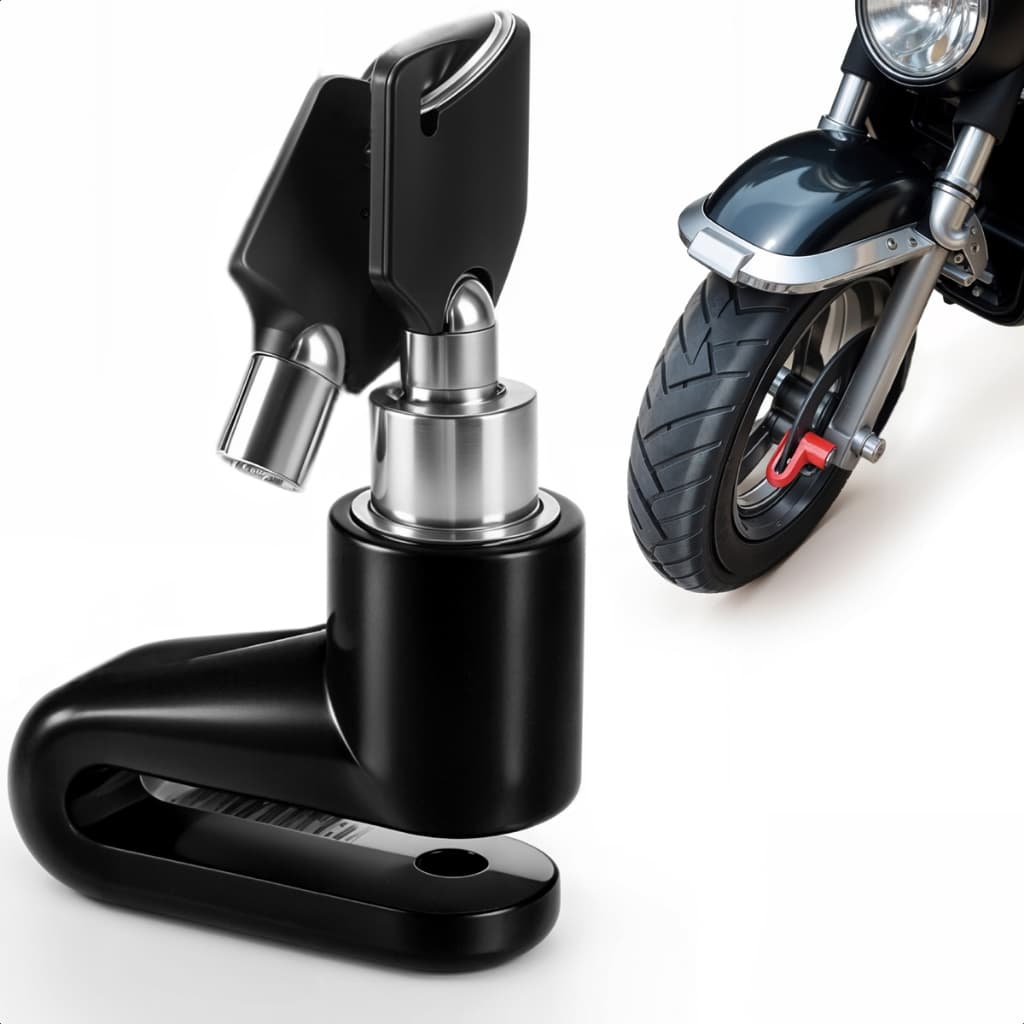 Tranca Para Motos Bicicleta Cadeado Trava De Disco Freio Antifurto Universal Segurança