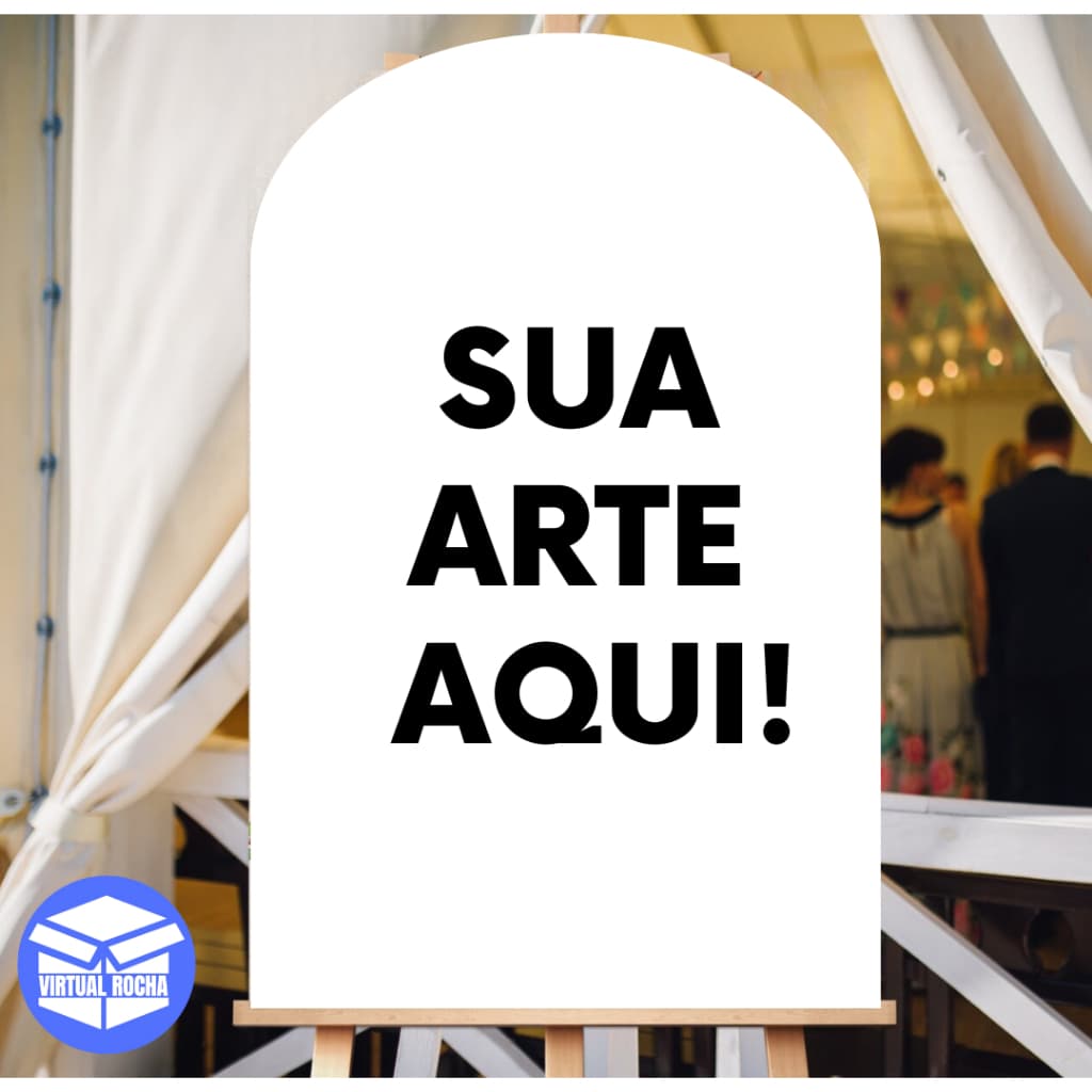 Quadro Decorativo Placa Ponta Redonda Arredondada Personaliza Sua Arte MDF