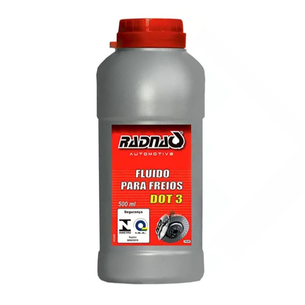 Fluido de Freio DOT 3 500ml - Indicado para sistemas convencionais de freio