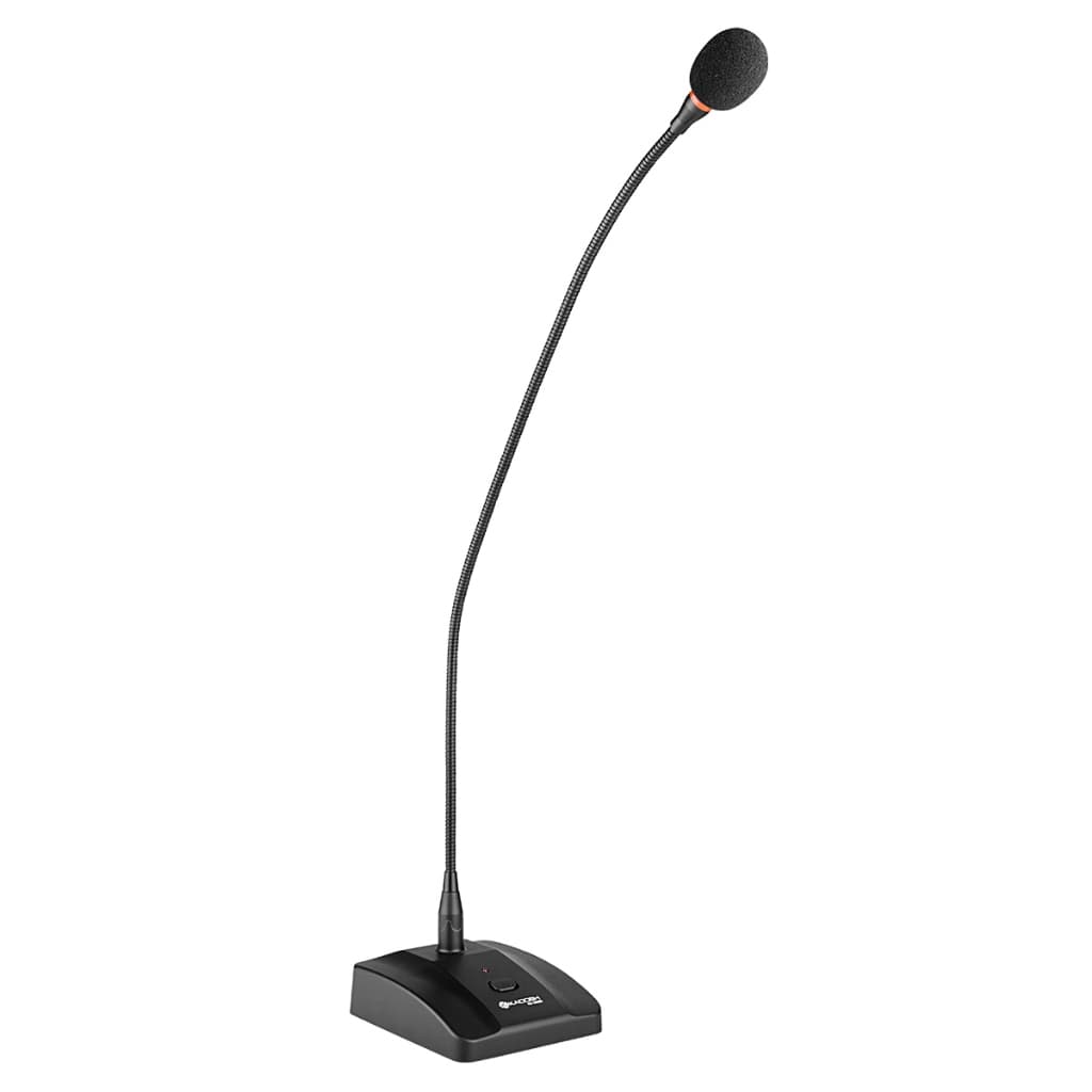 Microfone Gooseneck De Mesa Haste 60cm Para Conferência Igreja Eventos KG-360D Kadosh