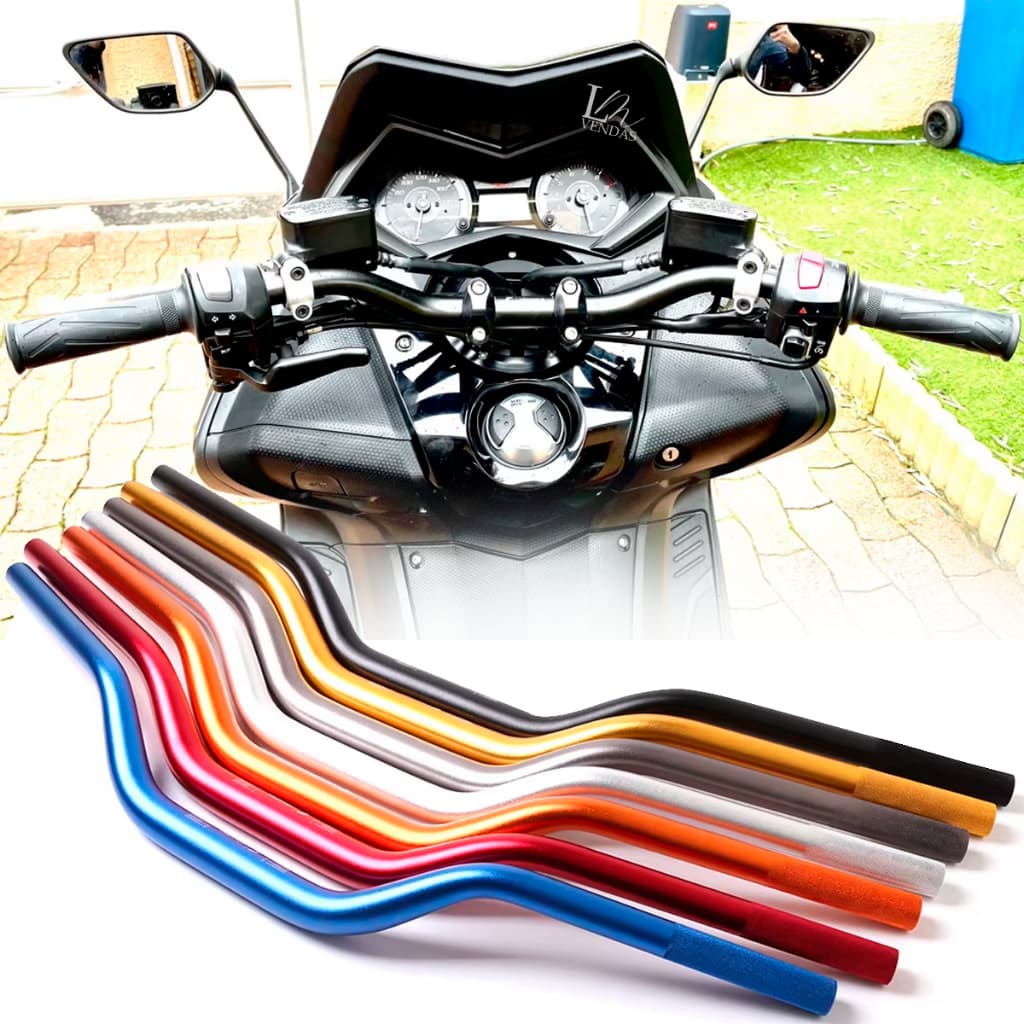 Guidão De Motocicleta 22mm 5/8 Polegadas Liga De alumínio Anti-Ferrugem