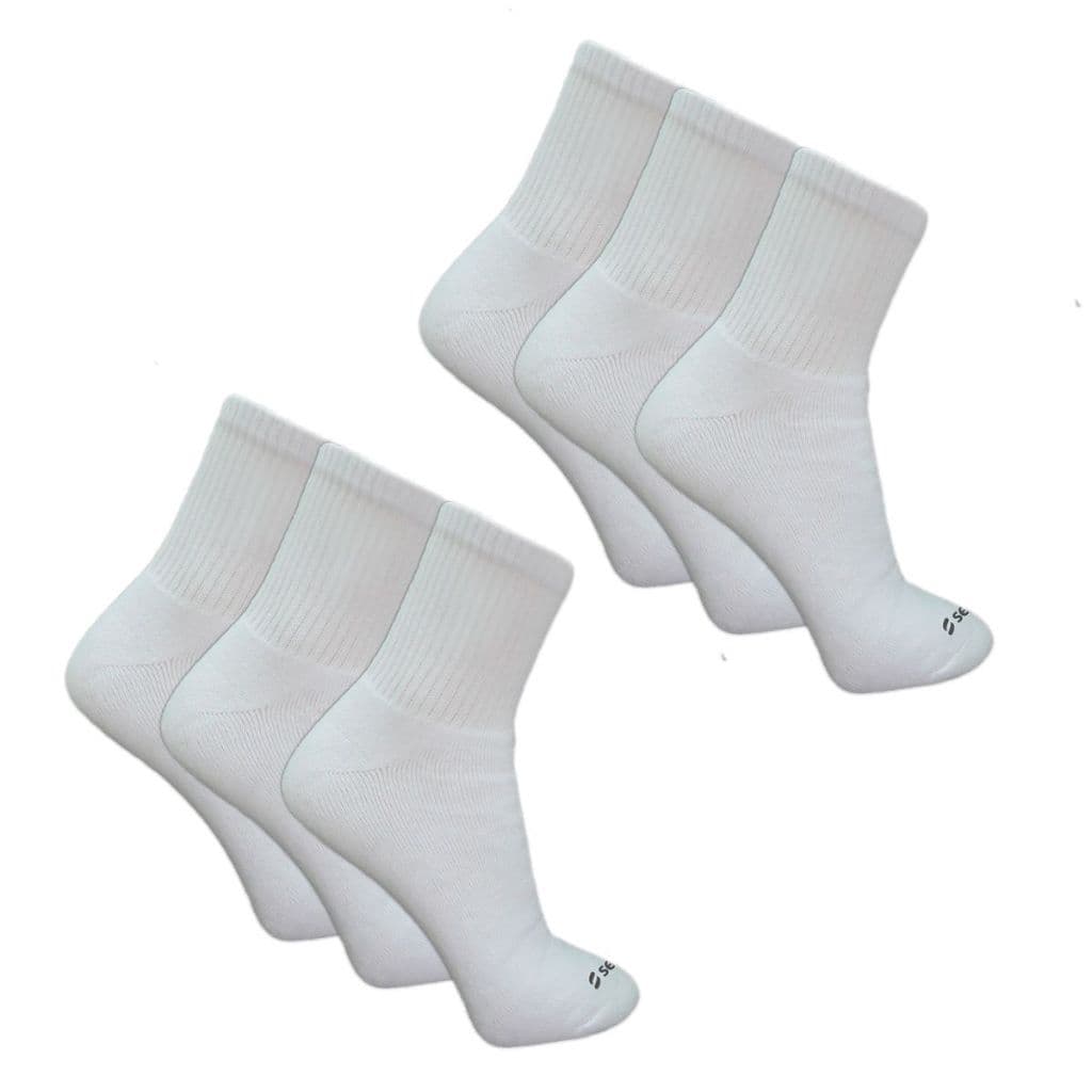 Kit 6 Pares Meia Cano Medio Unissex Esportiva Academia Sene