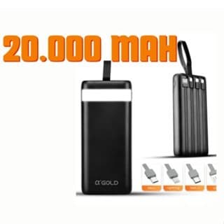 Carregador Power Bank 20.000mah Portátil Turbo Ultra Rápido