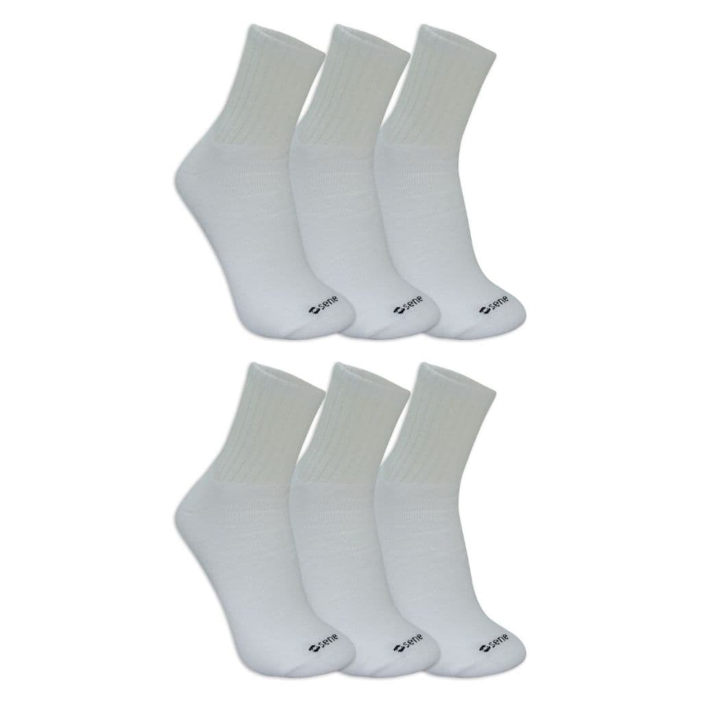 Kit 6 Pares De Meias Sport Cano Médio Unissex Esportiva Sene
