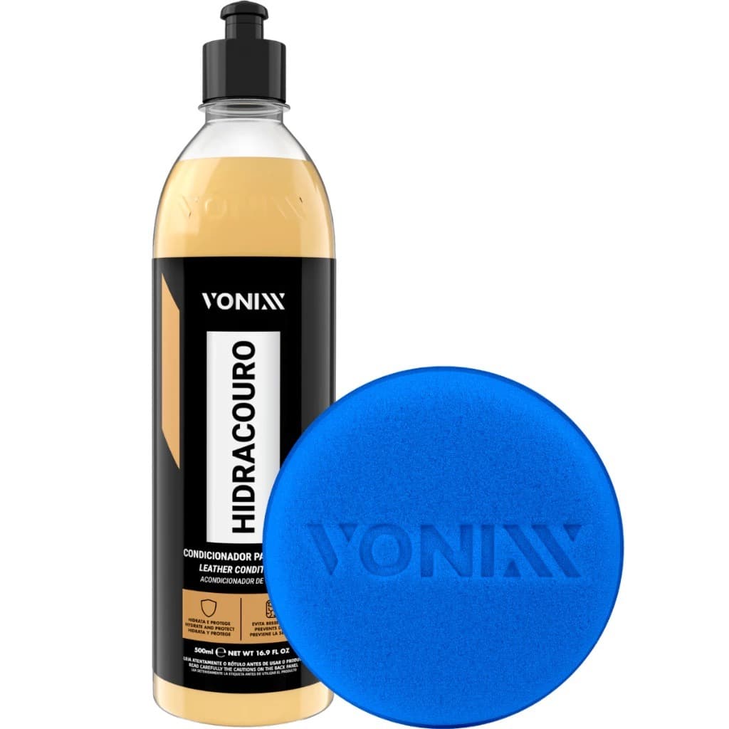 Hidracouro Hidratante para Couro Automotivo + Aplicador Vonixx