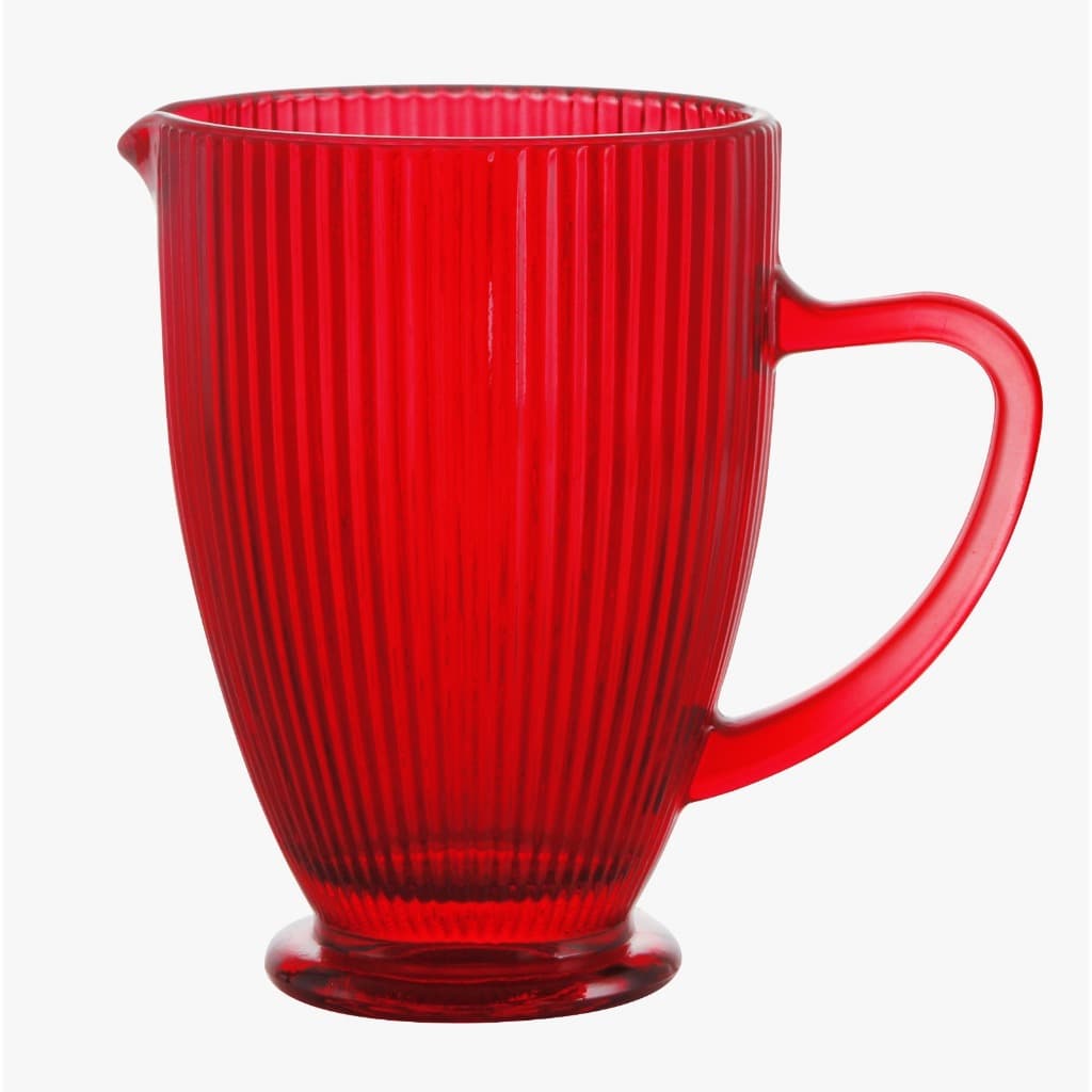 Jarra Versalhes Vidro Rubi 1.370ml Suco Água
