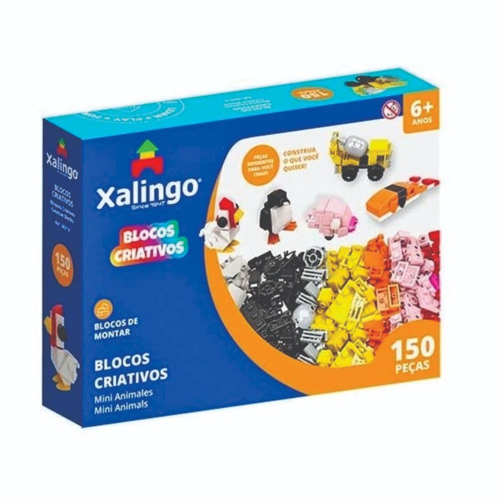 Blocos de Montar 150 Peças Compatível com LEGO® | Educativo 6+ | Estimula Criatividade e Coordenação