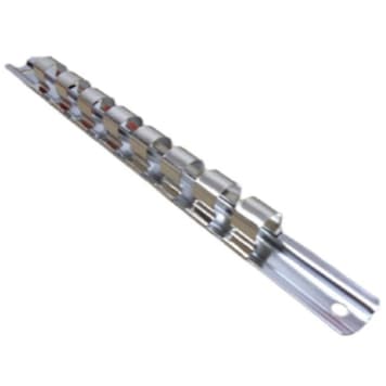 Suporte Trilho Para Organizar Guardar Soquete de 1/2'' Com 8 Posições King Tony - 8740908 Oficina