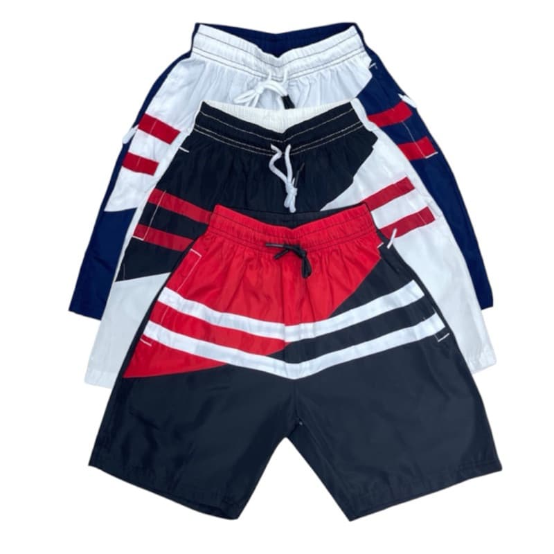 Short Menino Infantil Tactel Impermeável Bermuda Para Praia 038 S.M