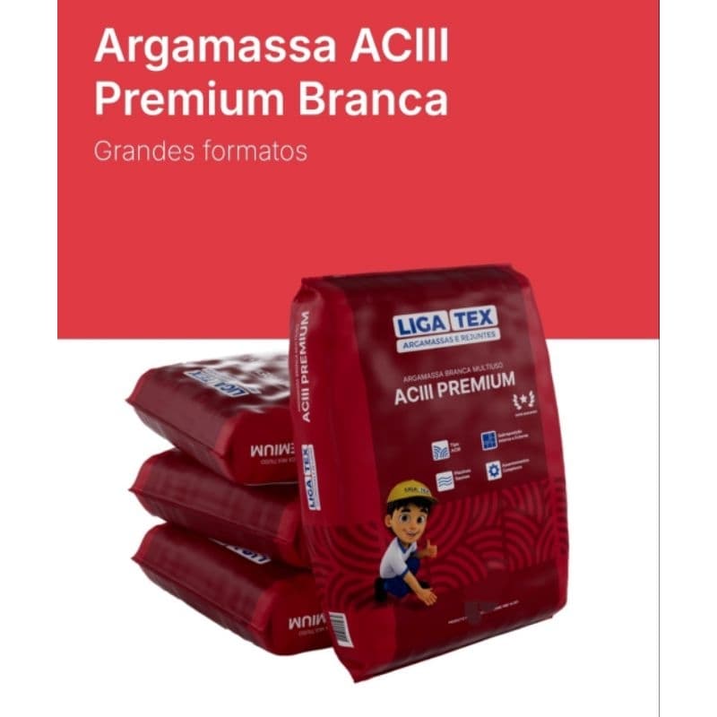 Argamassa Ac3 BRANCA Multiuso 3KG Agranel para porcelanato, piso sobre piso, bloco de vidro, piscina