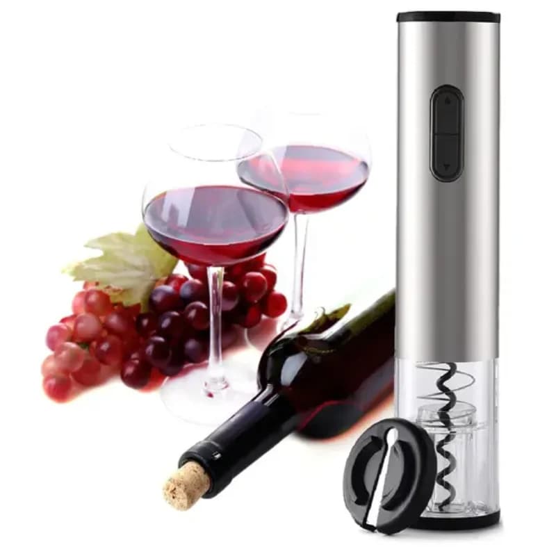 Saca Rolhas Automático Abridor De Vinho 4 Peças Portátil Completo PREMIUM