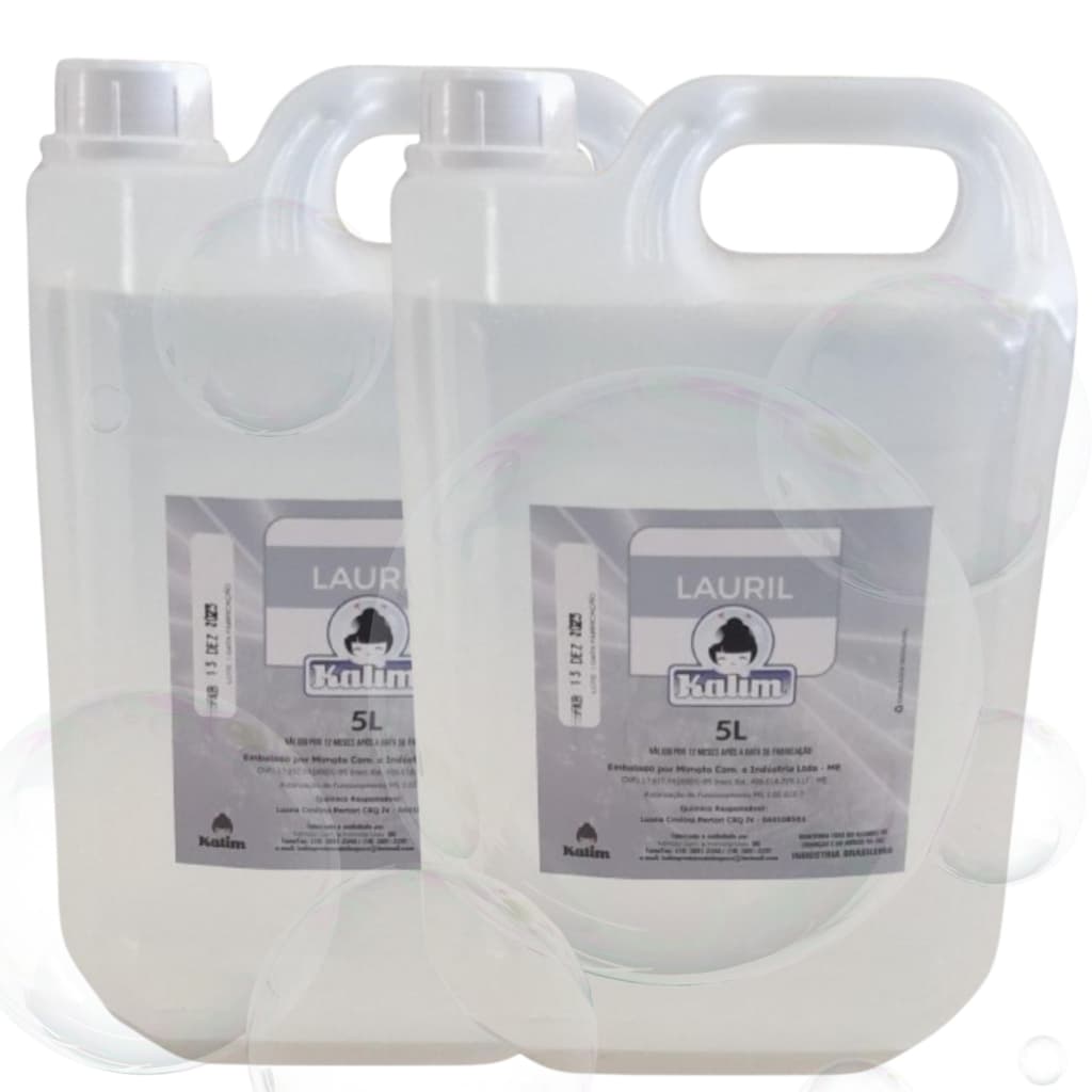 Lauril De 1ª Linha 10 Litro Alto Poder De Espuma Para Sabonete, Detergente, Sabão