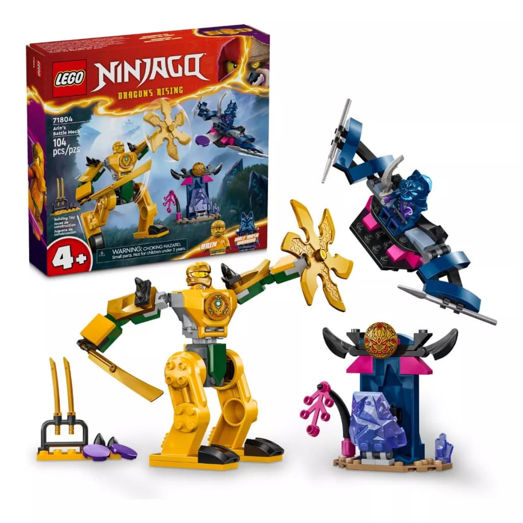 Lego Ninjago Robô De Combate Do Arin 104 Pcs Original Lego - Conjunto de Montar Blocos