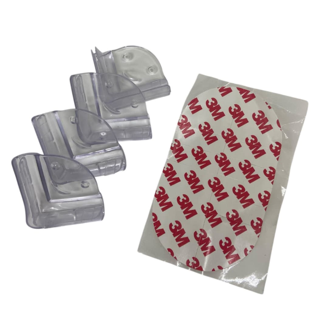 Kit 04 Peças Protetor Amortece Batida Para Mesas Vidro