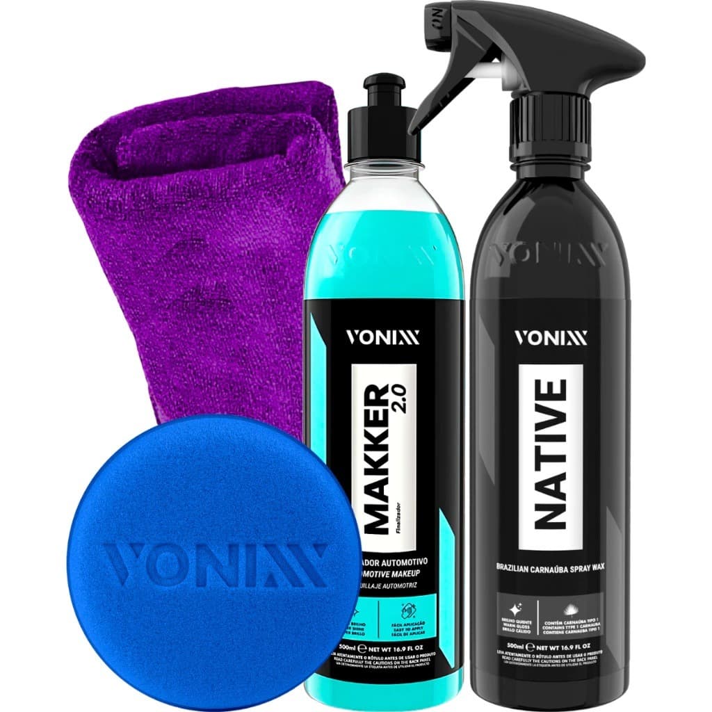 Kit Makker 2.0 Maquiador Automotivo Cera Native Spray Vonixx