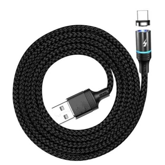 Cabo Carregador Magnético Usb I0S Lightning Carregador Magnético 2.4A 1 e 2 metros Cabo
