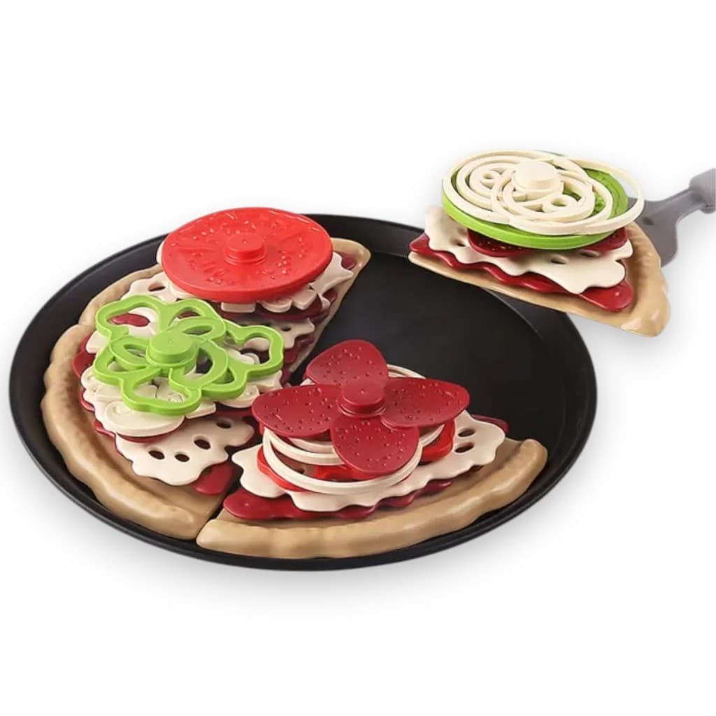 Kit Happy Pizza Para Montar e Criar Sua Pizza Perfeita Brincando