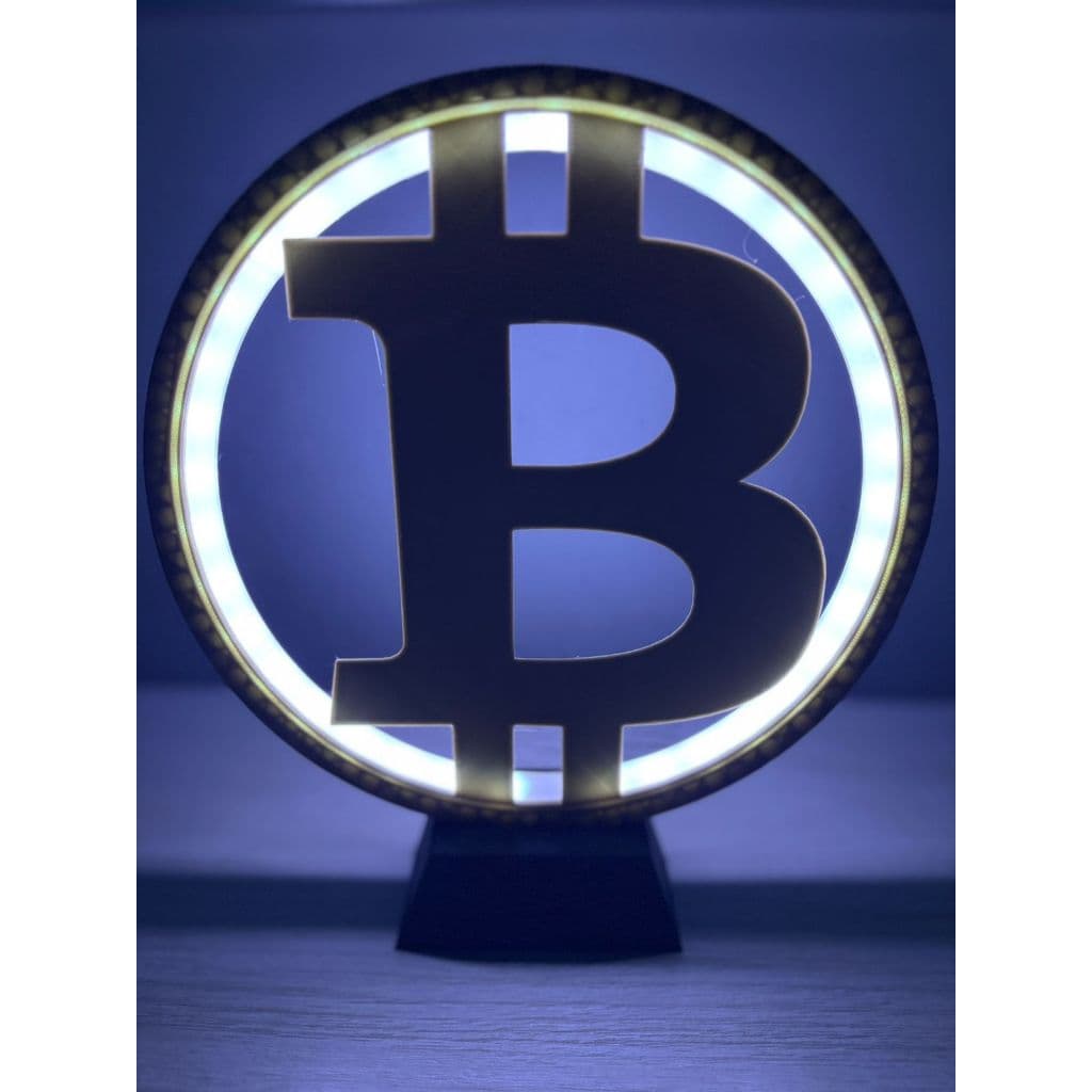 Luminária Decorativa Bitcoin Criptomoedas