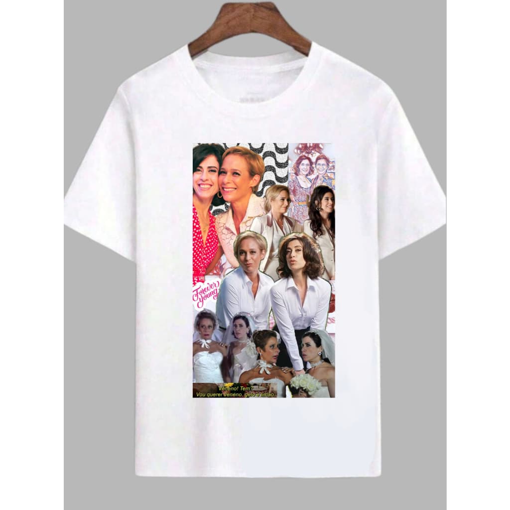 Camiseta Sueli e Fatima Trechos Tiktok Tapas e Beijos Camisa Melhores Amigas 100% Algodão Tendência Meme Algodão