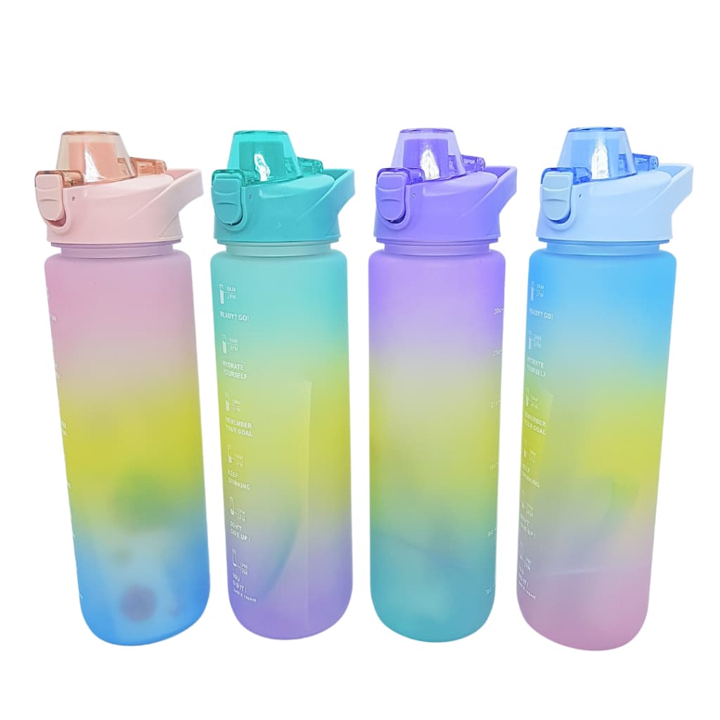Garrafa para Água 1 litro portátil Design Esportivo/ garrafa Squeeze para academia com sacola