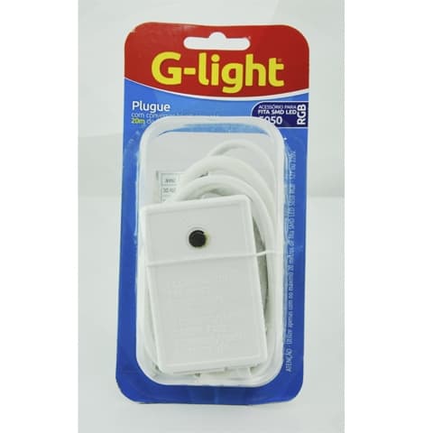 Plug com Conversor AC/DC e Controlador RGB para Fita LED SMD 5050 Até 20m IP20 G-light