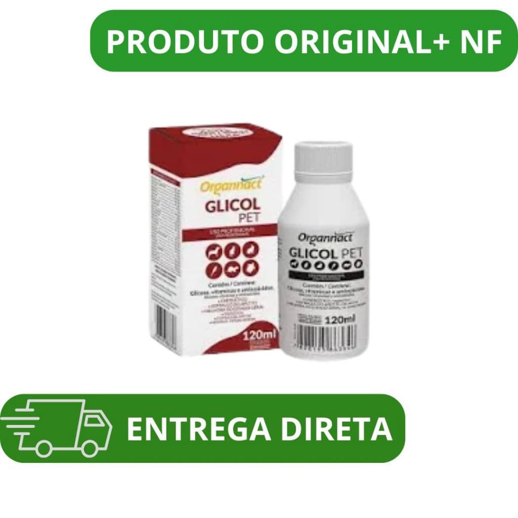 Suplemento Vitamínico Glicol Pet 120ml - Organnact