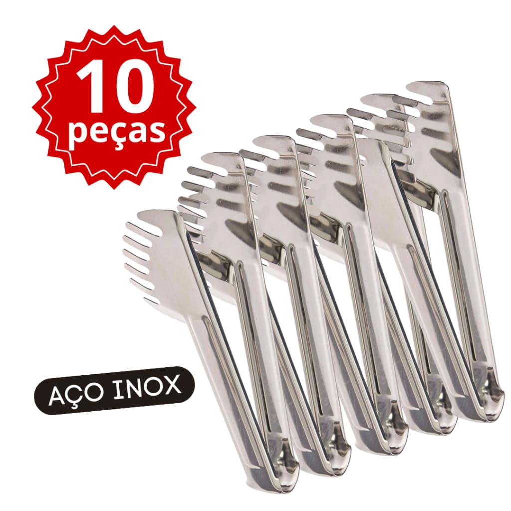 Kit Pegador Massa Salada Carne Legumes 100% Aço Inox Cozinha Restaurante