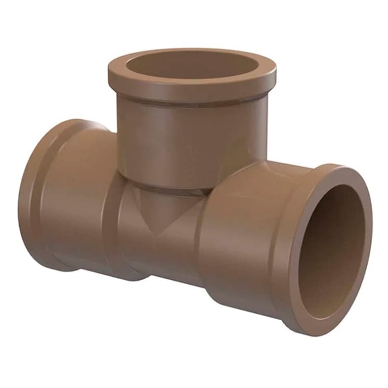 Te Soldável 50mm PVC Conexões Hidráulica