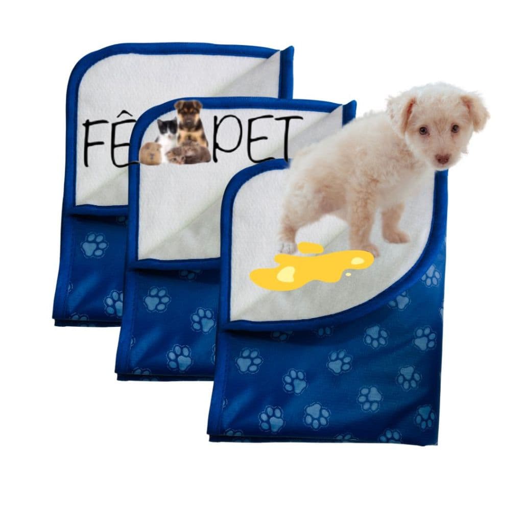kit 3x tapete higiênico Lavável para cães cachorro grande P M G super absorção reutilizável