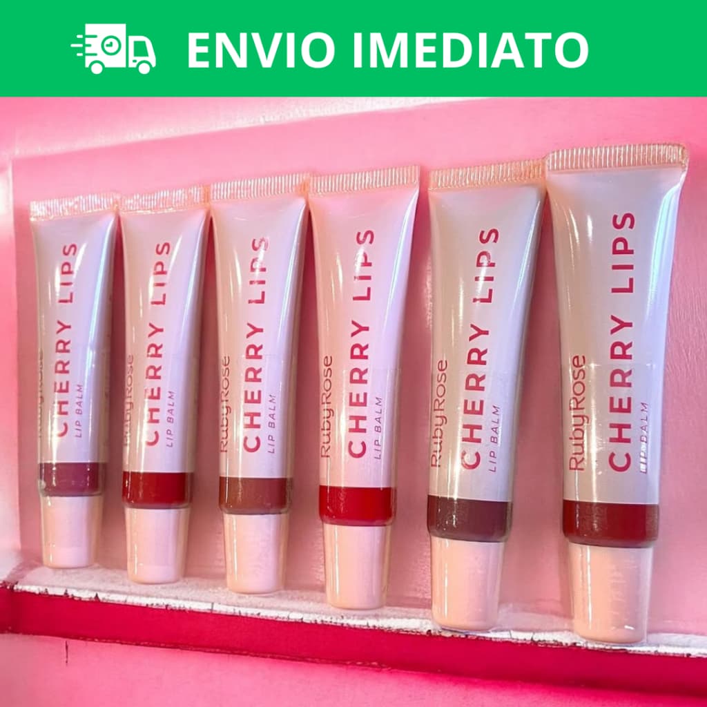 Balm Labial Cherry Lips Linha Rosa Ruby Rose