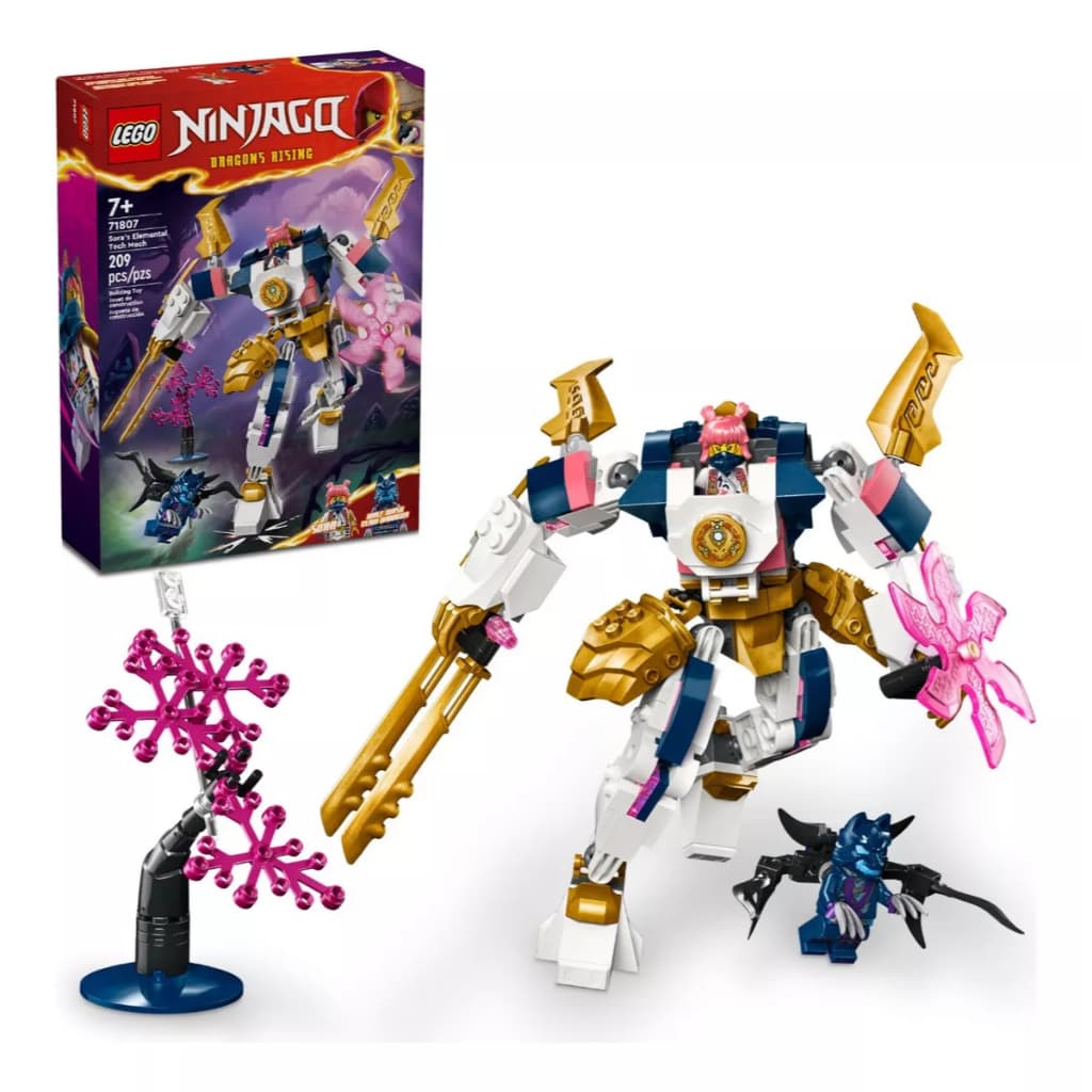 Lego Ninjago Robô Elemental Da Tecnologia Da Sora 209 peças Original Lego - Conjunto de Montar Blocos
