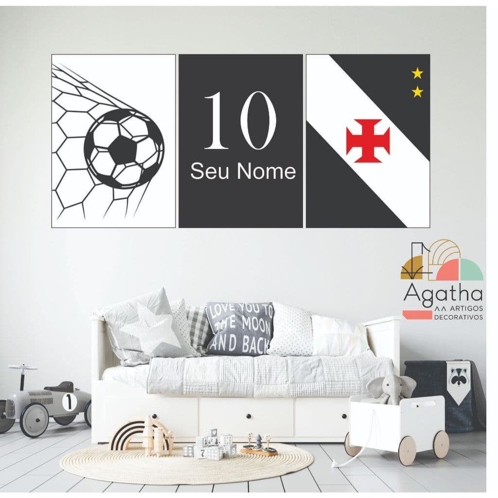 QUADRO DECORATIVO 120x60  ESPORTE VASCO DA GAMA SAO JANUÁRIO MOSAICO CARIOCA