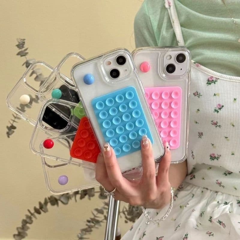 capinha ventosa de celular suporte silicone, suporte de sucção de silicone para celular