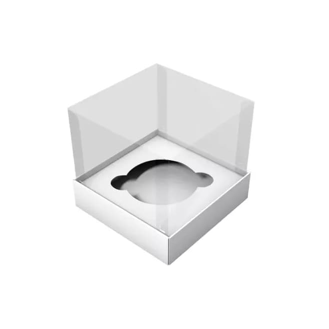 50 Caixas para 1 Cupcake ou Mini Bolo 10x10x7cm