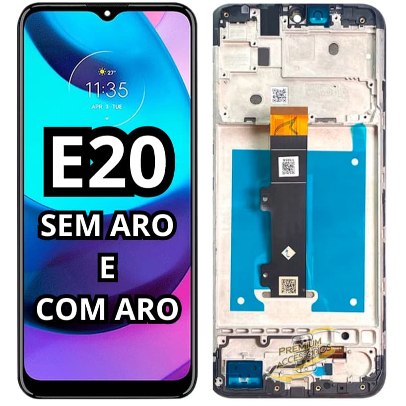 Tela Frontal Touch Display Moto E20 Xt2155  Sem Aro e Com Aro A Pronta Entrega
