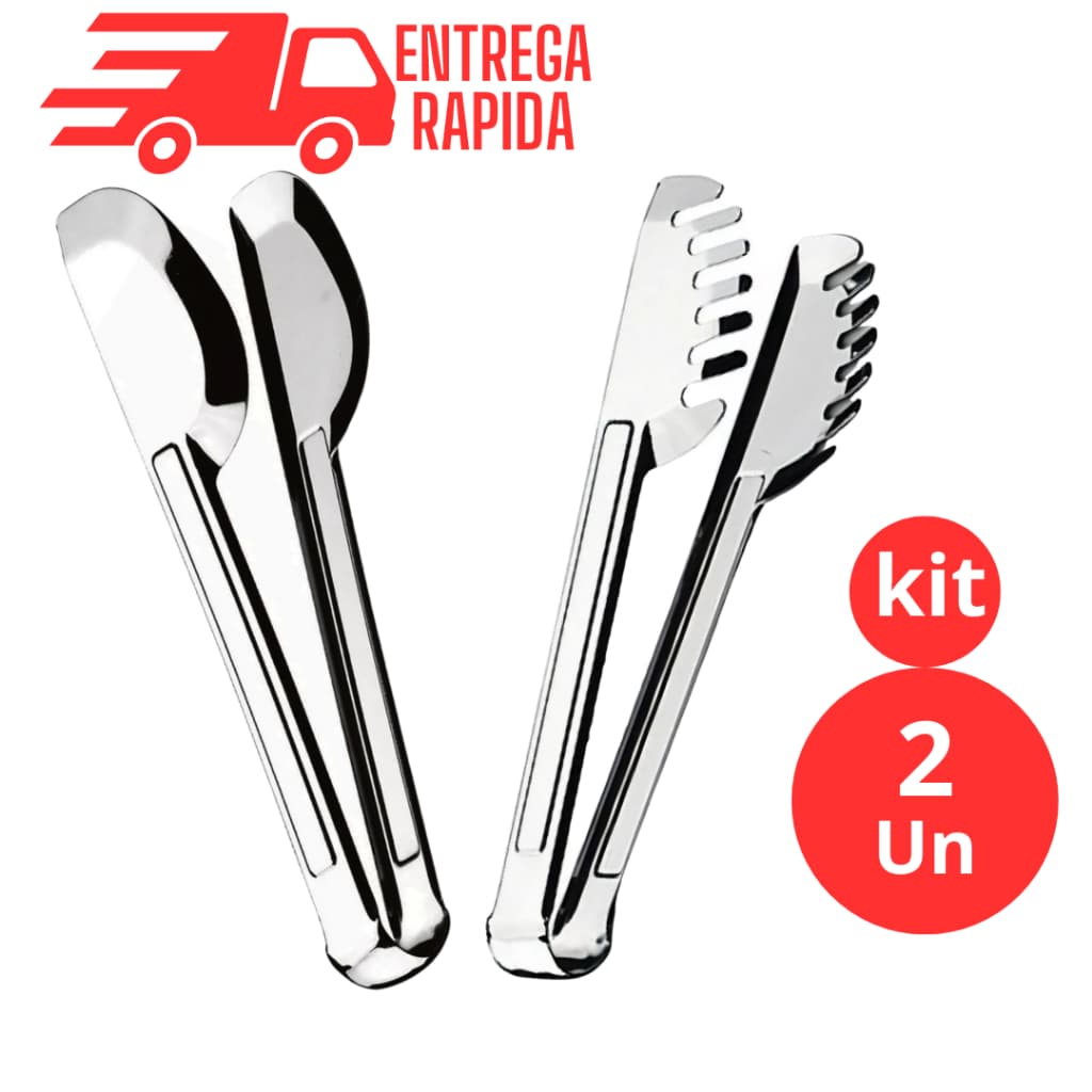 Pegador Universal e Pegador de Massa 100% Aço Inox  20 cm Utensílios de Cozinha
