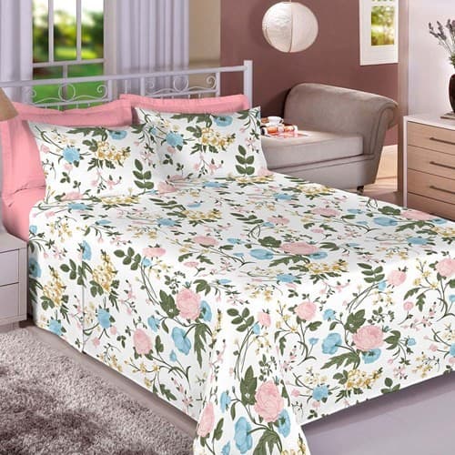 Kit 5 Lençol Avulso Cama Casal Estampado Sem Elastico 150 Fios Estampas Sortidas